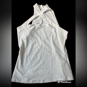 SHEIN sleeveless white top blouse. See pictures.